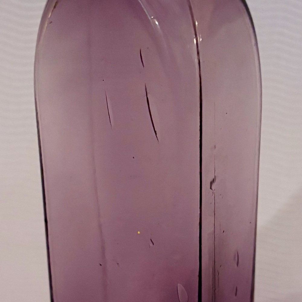 RARE Antique 1800 Pacific Vinegar & Pickle Works Purple Amethyst Glass Bottle - Picture 6 of 6